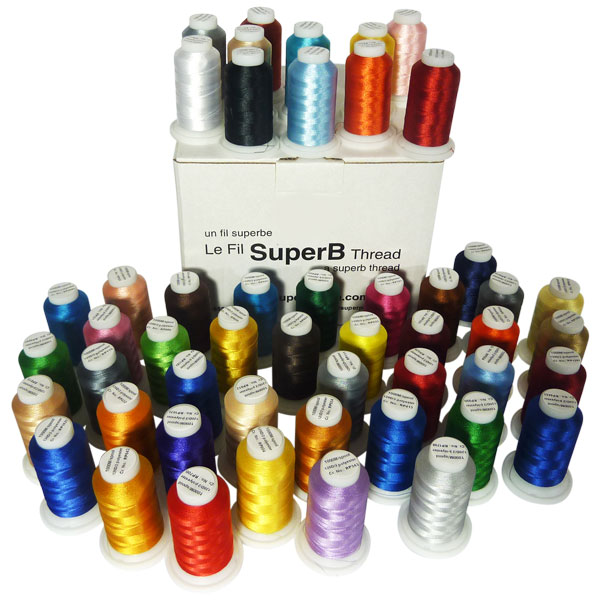 Machine Embroidery Thread - Large - 5000 Meters - Antique White —