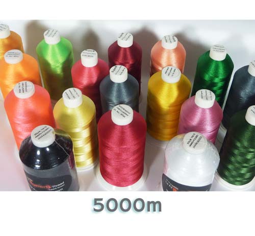 RAPOS-1017 Extreme Hot Pink Embroidery Thread Cone – 5000 Meters